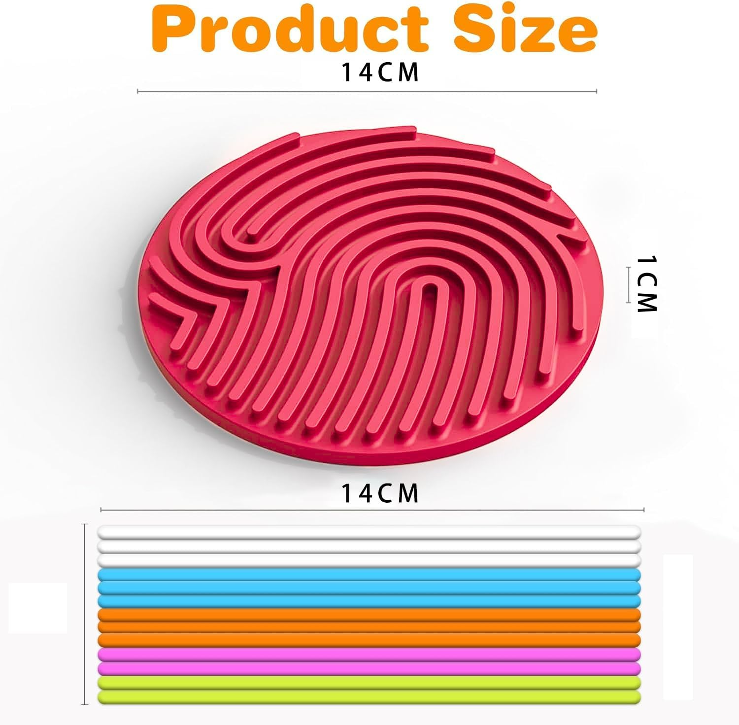 2Pcs Fidget Sensory Activity Board with 20 Strings, Silicone Fidget Toy for ADHD, Autism, Stress Relief, Educational Learning Toy for Kids 3+ and Adults image number 4