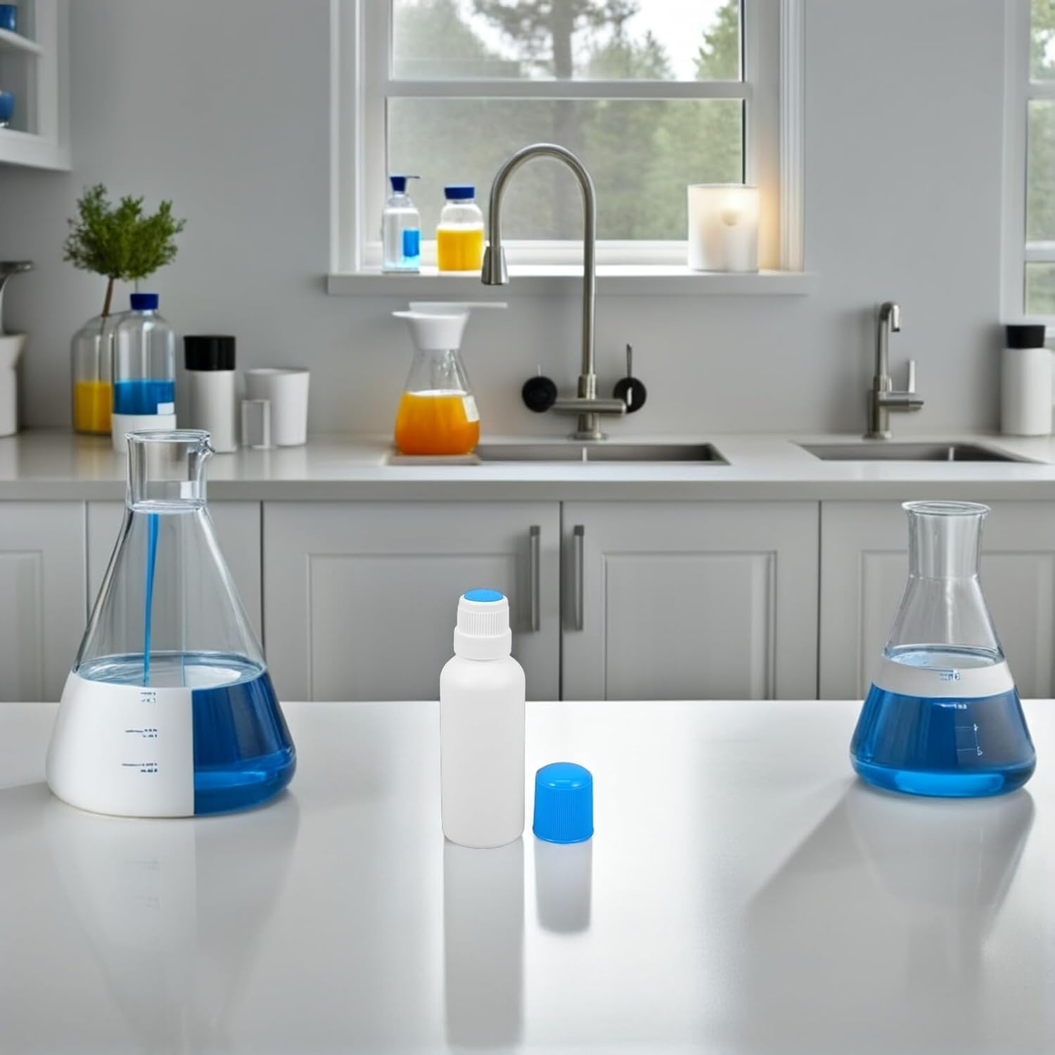 ULTECHNOVO 4Pcs Plastic Liquid Applicator Containers 100Ml Empty Sponge Head Dauber Bottles Refillable Cosmetic Containers for Travel Craft Use image number 5