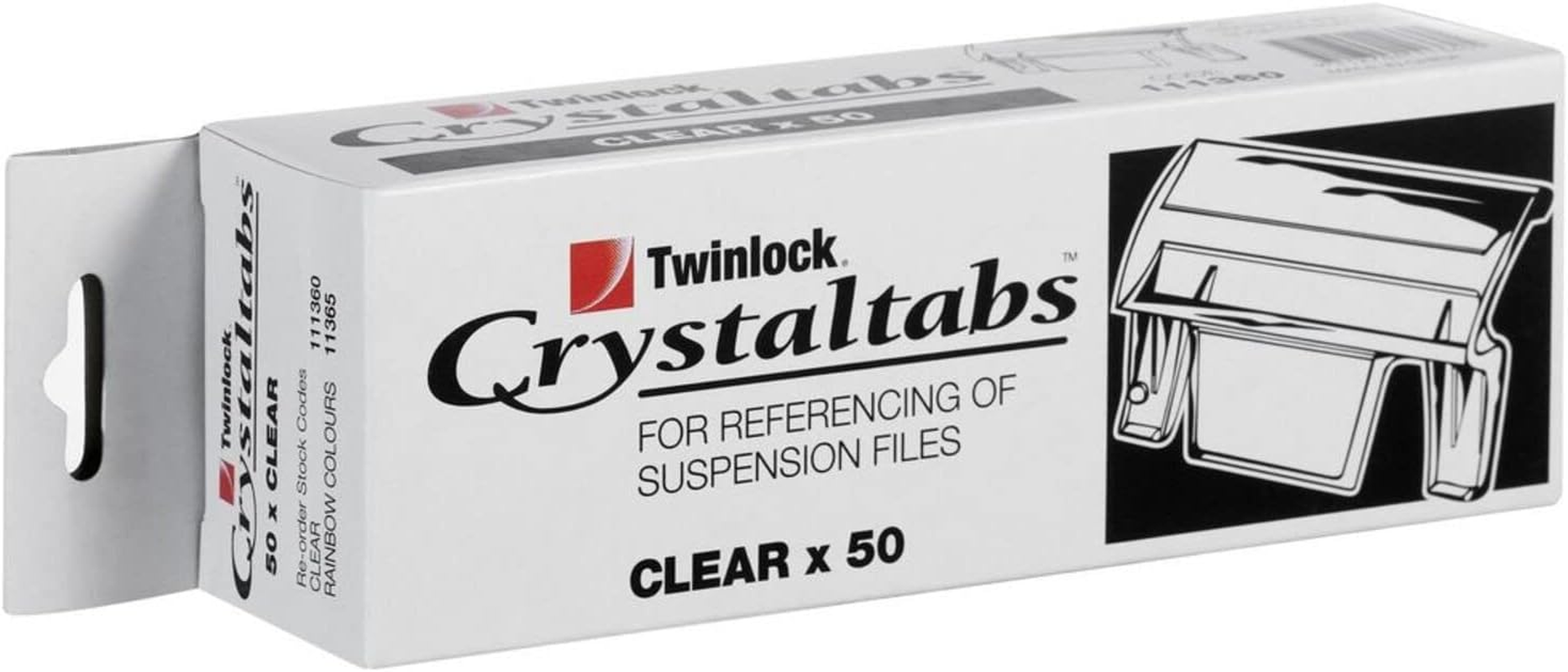 Crystalfile Clear Tabs Pack 50 image number 3