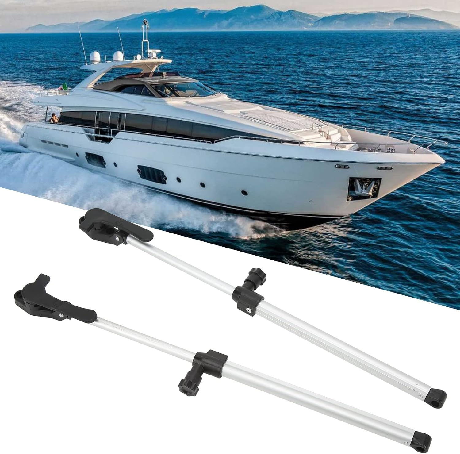 2Pcs RV Window Lift Strut, Aluminium Alloy RV Window Lid Support, 310‑435Mm RV Window Strut for Motorhome Trailer image number 6