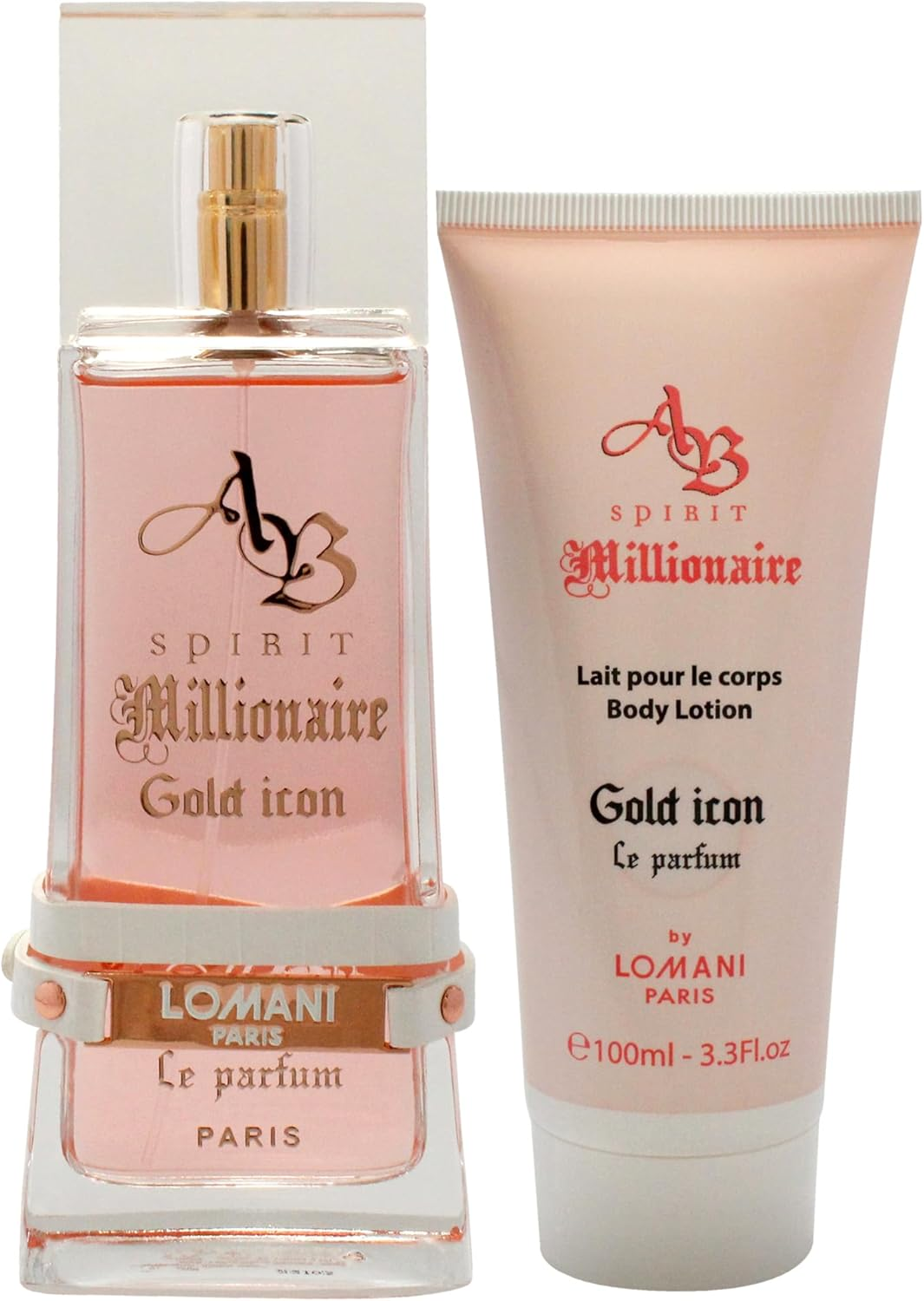 AB Spirit Millionaire Le Parfum Gold Icon by Lomani for Women - 2 Pc Gift Set 3.3Oz EDP Spray, 3.3Oz Body Lotion image number 5