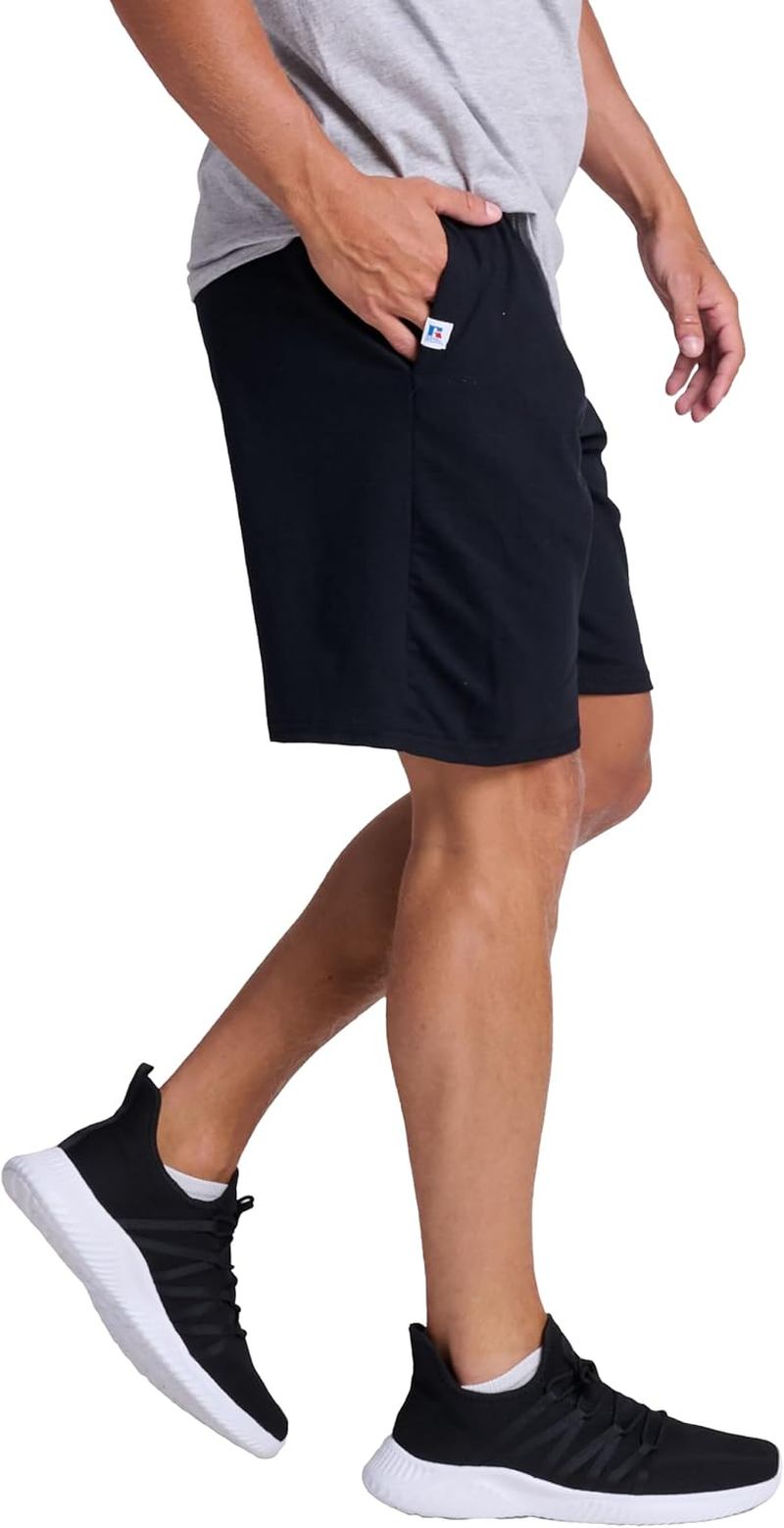 Russell Athletic Men'S Cotton Baseline Short with Pockets image number 3