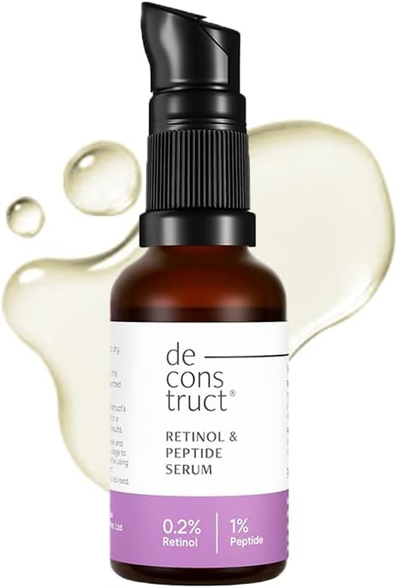 Deconstruct 0.2% Retinol + 1% Peptide Serum | Night Face Serum for anti Aging | Reduce Fine Lines & Wrinkles | 30 Ml image number 2