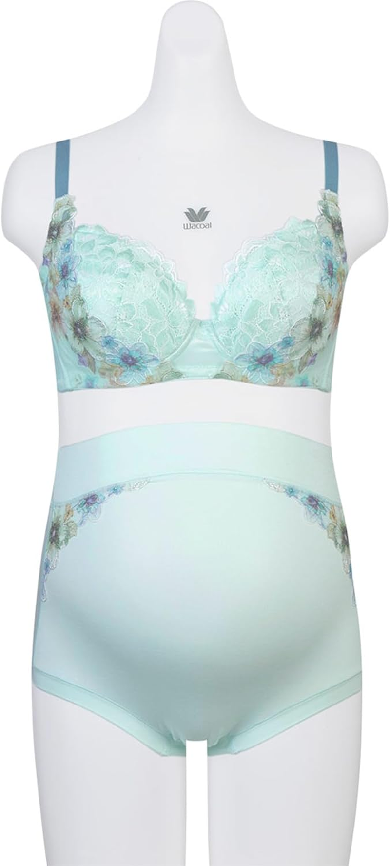 Wacoal Maternity MBY498 Women'S Wireless Bra, Hugging Bra for Moms, Pregnum and Postpartum Use, Senses Body Temperature, High Armpit Design, Easy to Breastfeeding, TU, L Plus image number 1