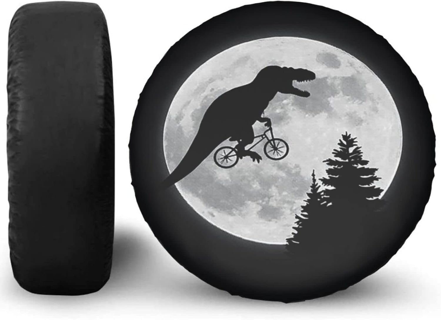 Delerain Dinosaur Spare Tire Covers Waterproof Dust-Proof Spare Wheel Cover Universal Fit for Jeep, Trailer, RV, SUV, Truck and Many Vehicle (17 Inch for Diameter 31"-33") image number 3