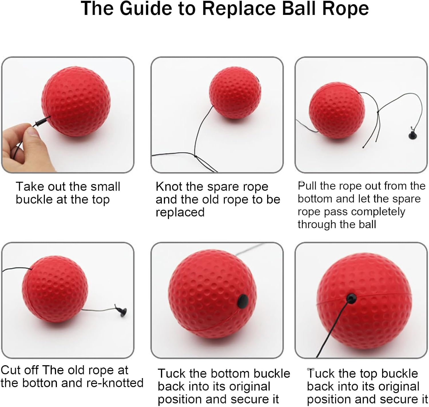 38 Pcs Reflex Ball Headband Set, Boxing Equipment Include 4 Different Ball, Headband, Palm Gloves, Carry Bag, Spare Ropes, Perfect for Agility, Fight Skill and Hand Eye Coordination Training image number 3