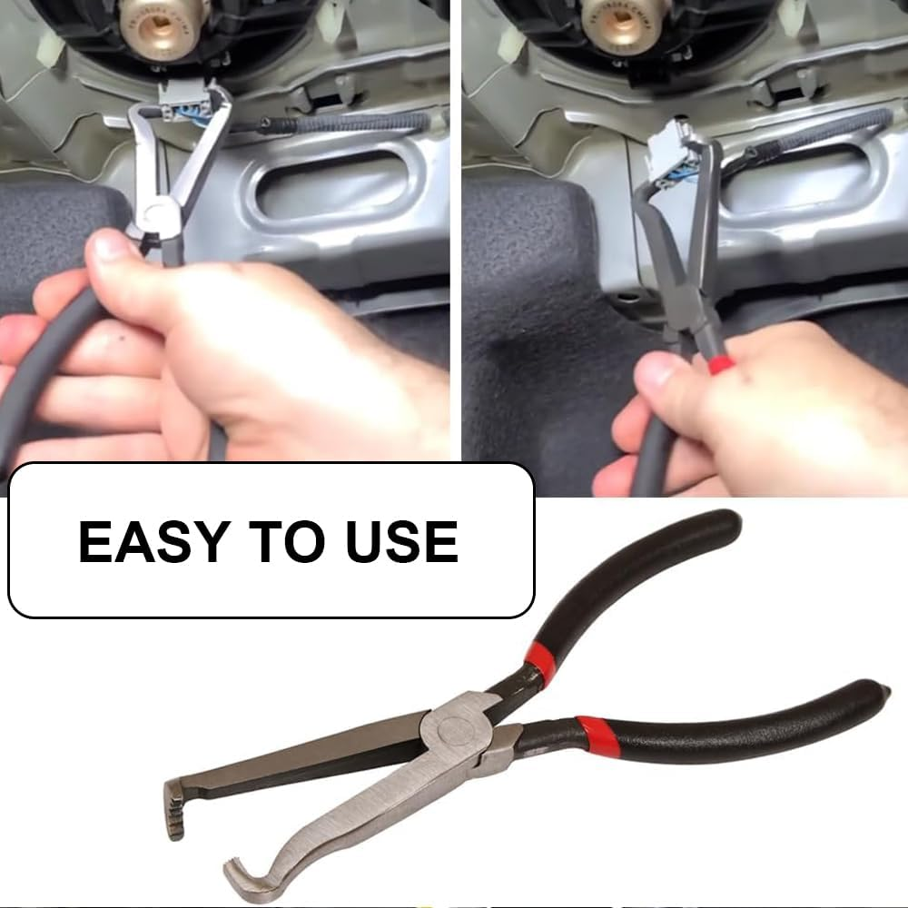 Electrical Disconnect Pliers 2 Pcs, Electrical Connector Pliers for Cars, Sraight and 60 Degree image number 2
