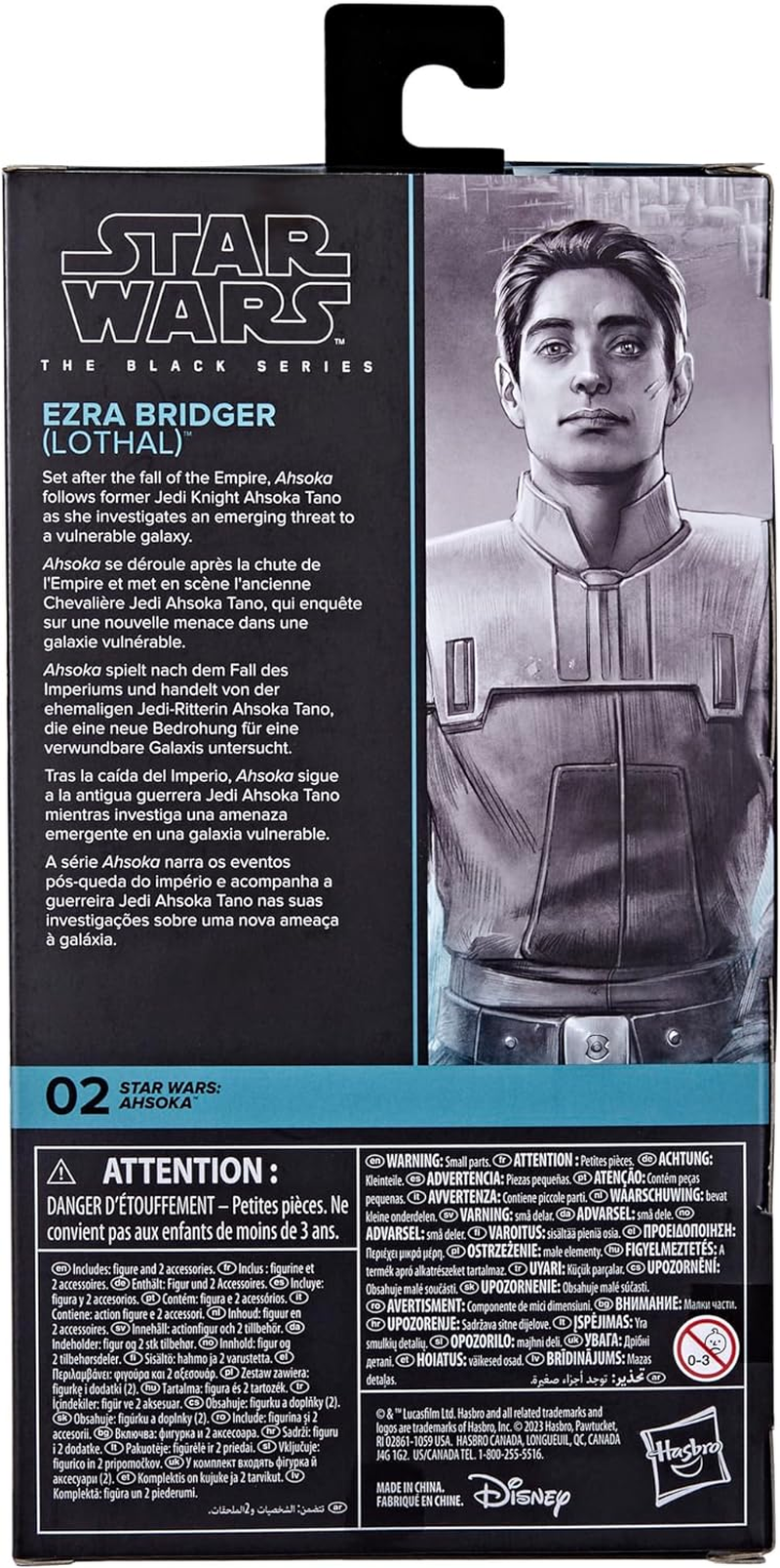 Star Wars the Black Series Ezra Bridger (Lothal), Star Wars: Ahsoka 6-Inch Action Figures, Ages 4 and Up image number 4