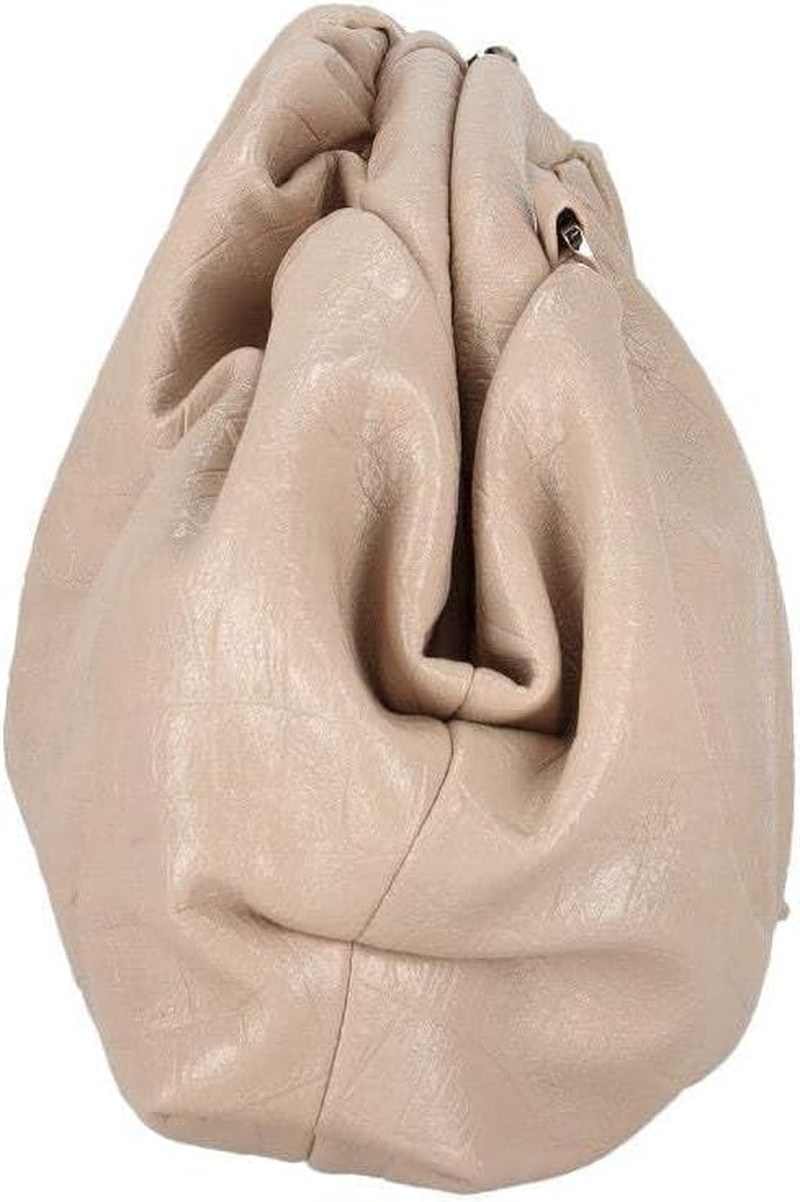 Ermanno Firenze Unisex Adulto Veronica Cocco Pouch, Cream