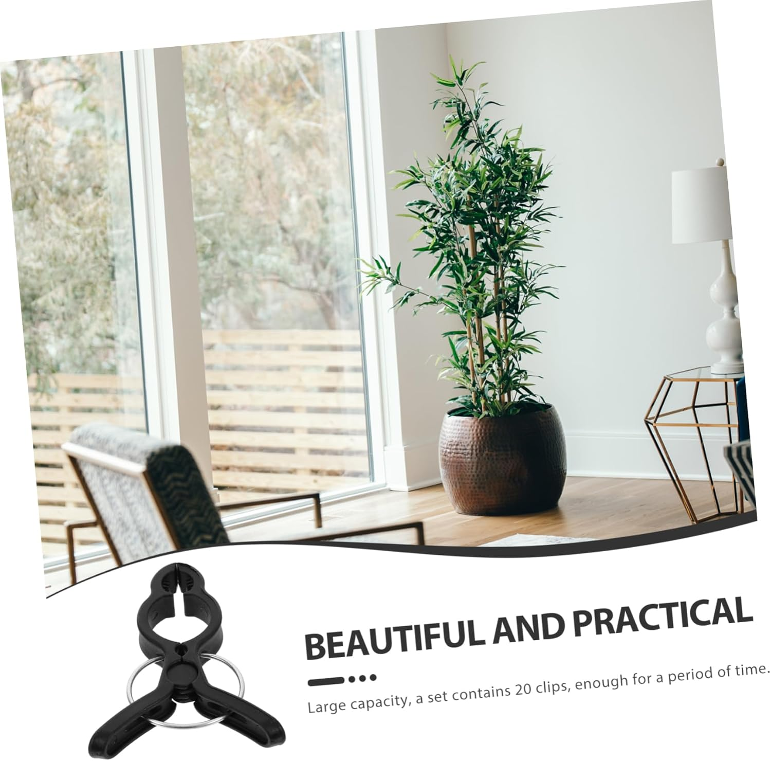 GAROZATION 20Pcs Plant Support Clips and Tomato Vine Clamps for Climbing Plants Black Garden Grafting Clips for Tomato Stakes and Flower Vines Supplies for Outdoor Gardening And image number 4