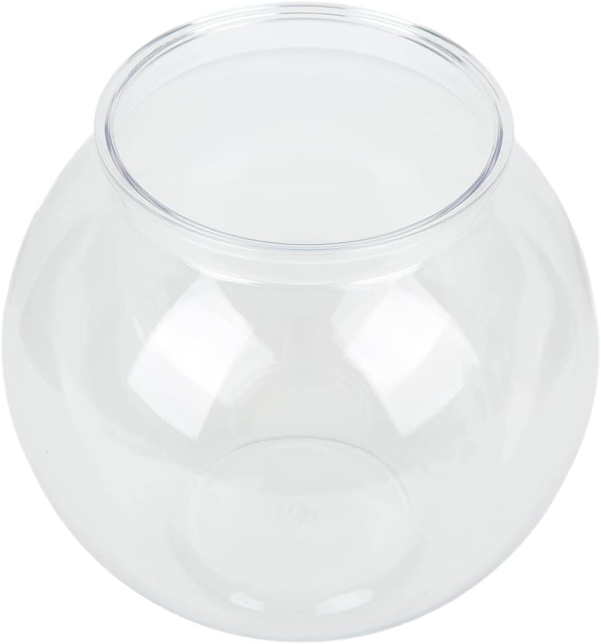 Plastic Fish Bowl, Plastic Ivy Bowl, Unbreakable round Aquarium Goldfish Bowl, for Carnival Games, Home Decor, Halloween, Candy, Table Centerpieces, Party Decorations (S) image number 1