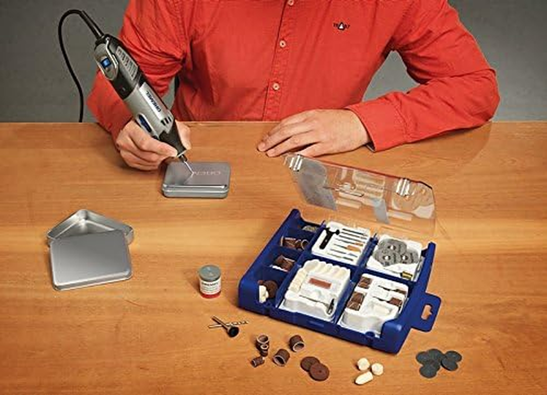 Dremel 724 EZ Speedclic Accessory Set - 150 Rotary Tool Accessories for Cutting, Carving, Sanding, Cleaning, Grinding, Polishing, Sharpening image number 4