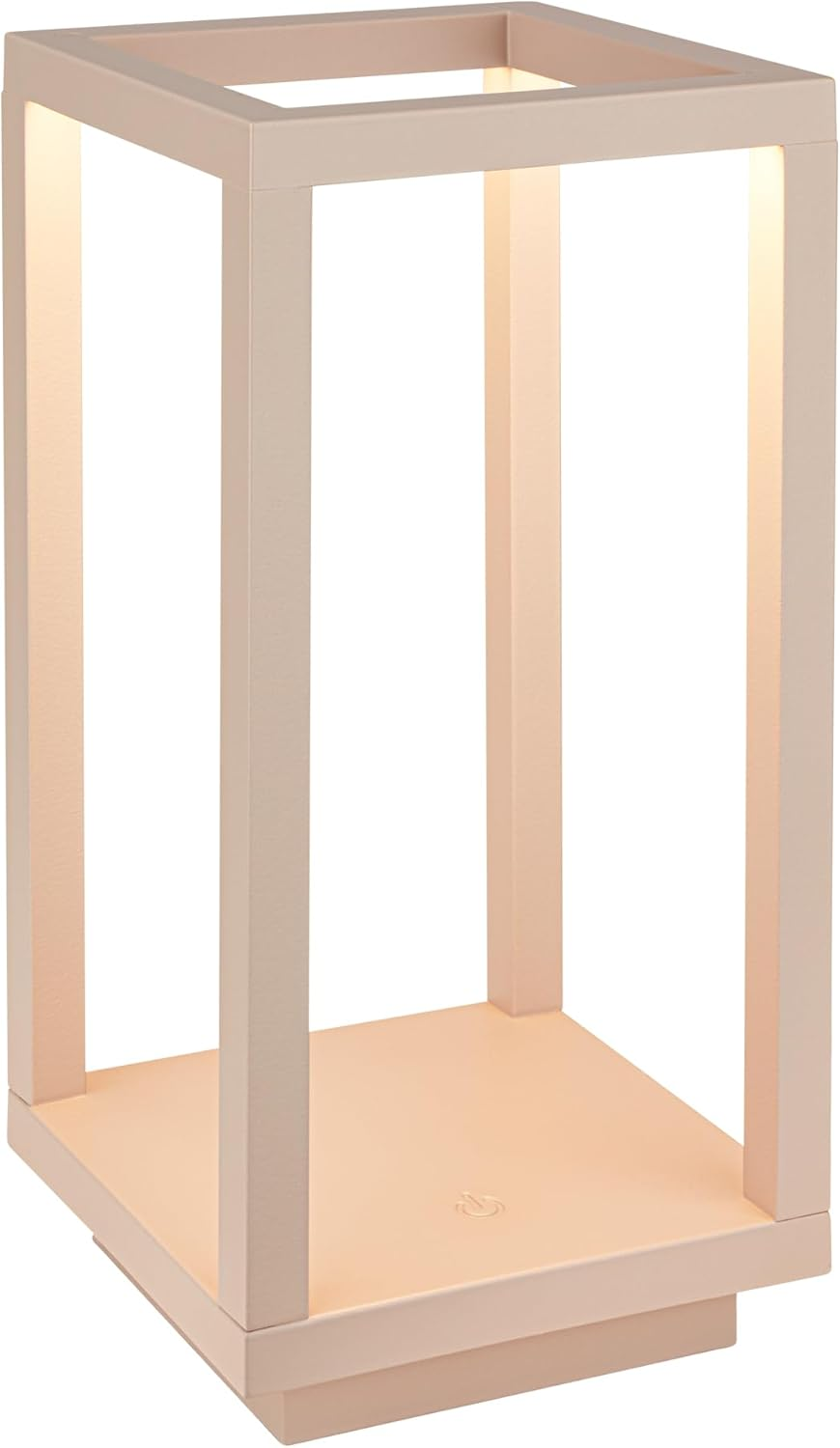 BRILONER - LED Table Lamp Wireless IP44 with Touch, Dimmable, CCT, Battery & Light Source Interchangeable, LED Lantern, Table Lamp, Battery Lamp, Patio, Outdoor Lamp, 10 X 10 X 22 Cm, Beige image number 4