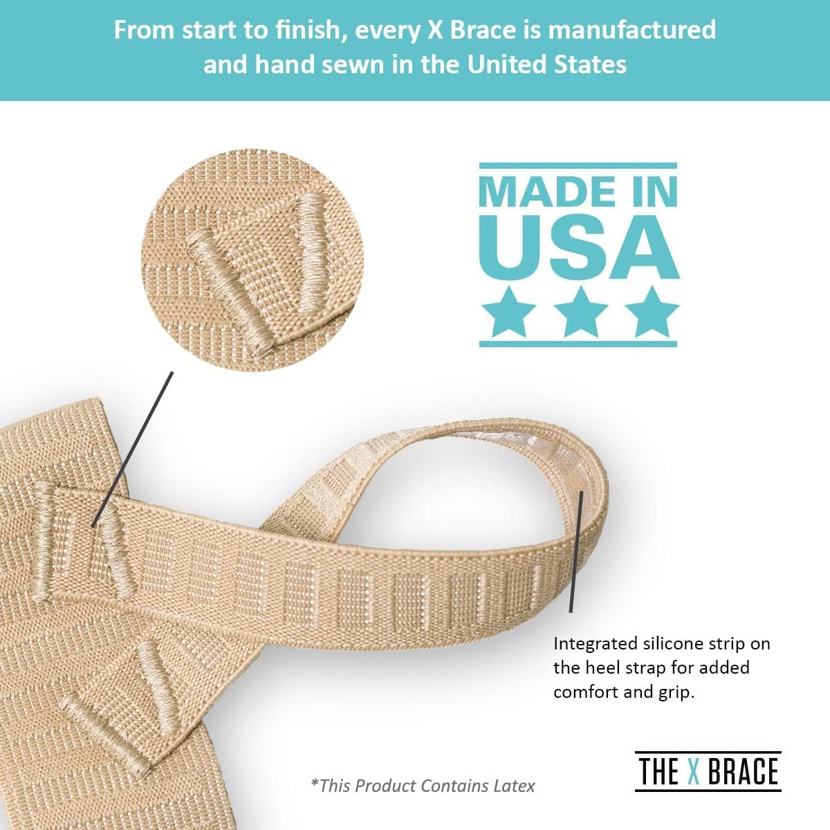 X Brace (Pair) &ndash; Arch Support Brace and Compression for Sever&rsquo;S Disease, Plantar Fasciitis, Flat Feet, Fallen Arches, Over-Pronation and Heel Pain, Logo Free (S)