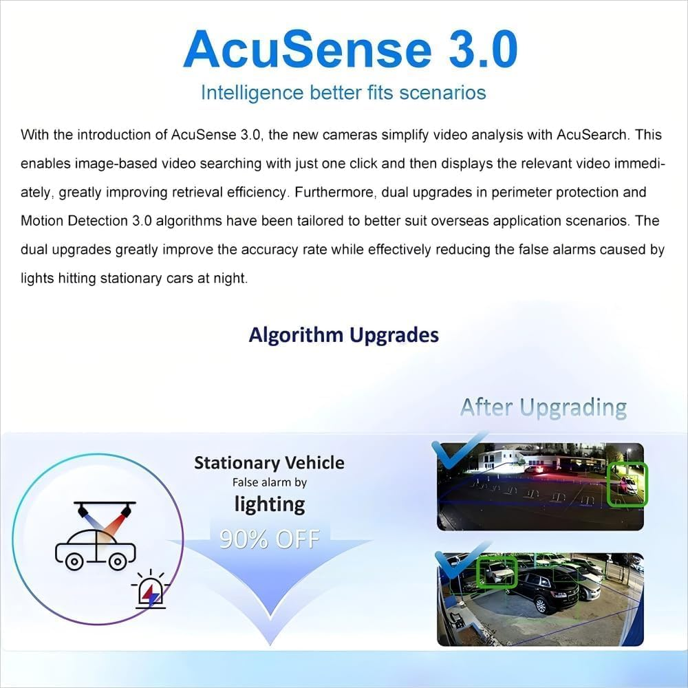 Ⲏikvision Poe Camera DS-2CD2387G3-LIS2UY/SRB, 8MP Outdoor Security Camera with Smart Hybrid Light, Color 3.0, Acusense 3.0 & Dual Mic, 2.8Mm Lens, 512GB SD Slot, Red&Blue Flashing Light image number 1