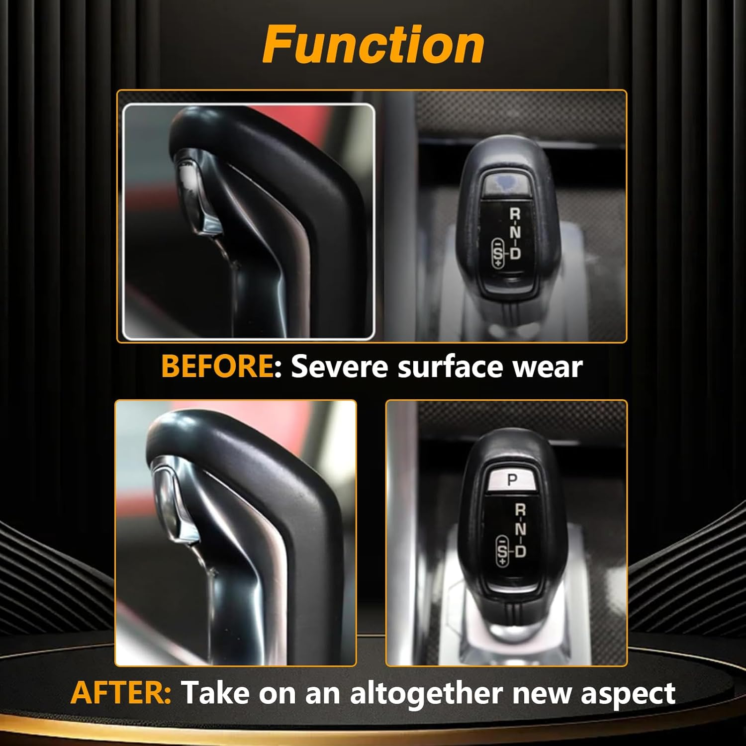 HIMARKLIF Gear Shift Lever Button Trim Cover，Gear Change Lid Release P Button Compatible with Land Rover Range Rover Sport 2014-2019 Replace# LR117072 LR086213 LR108936 LR099206 image number 2