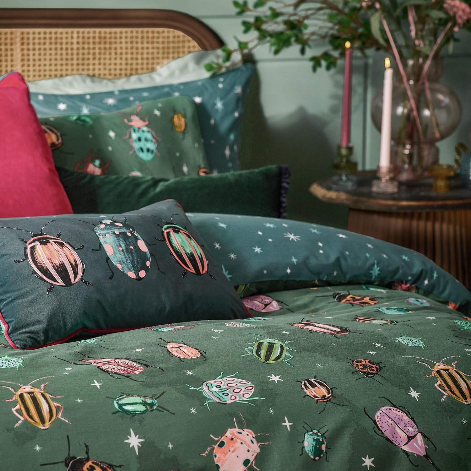 Furn. Beetalis Insect Bedding Set - Multi-Colour - Double image number 2