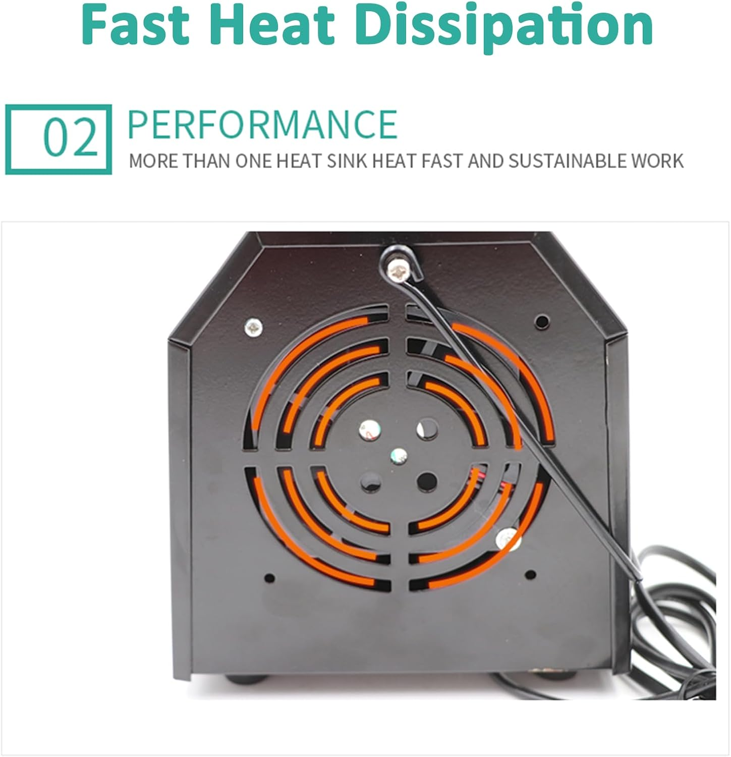 200W Automatic Chicken Debeaking Machine, Poultry Beak Cutting Machine with 5 Blades, 4 Gears Temperature Regulation/Cutting Beak Quickly/Easy to Carry, Chicken Beak Cutter, for Chick/Duck/Goose - Black image number 3