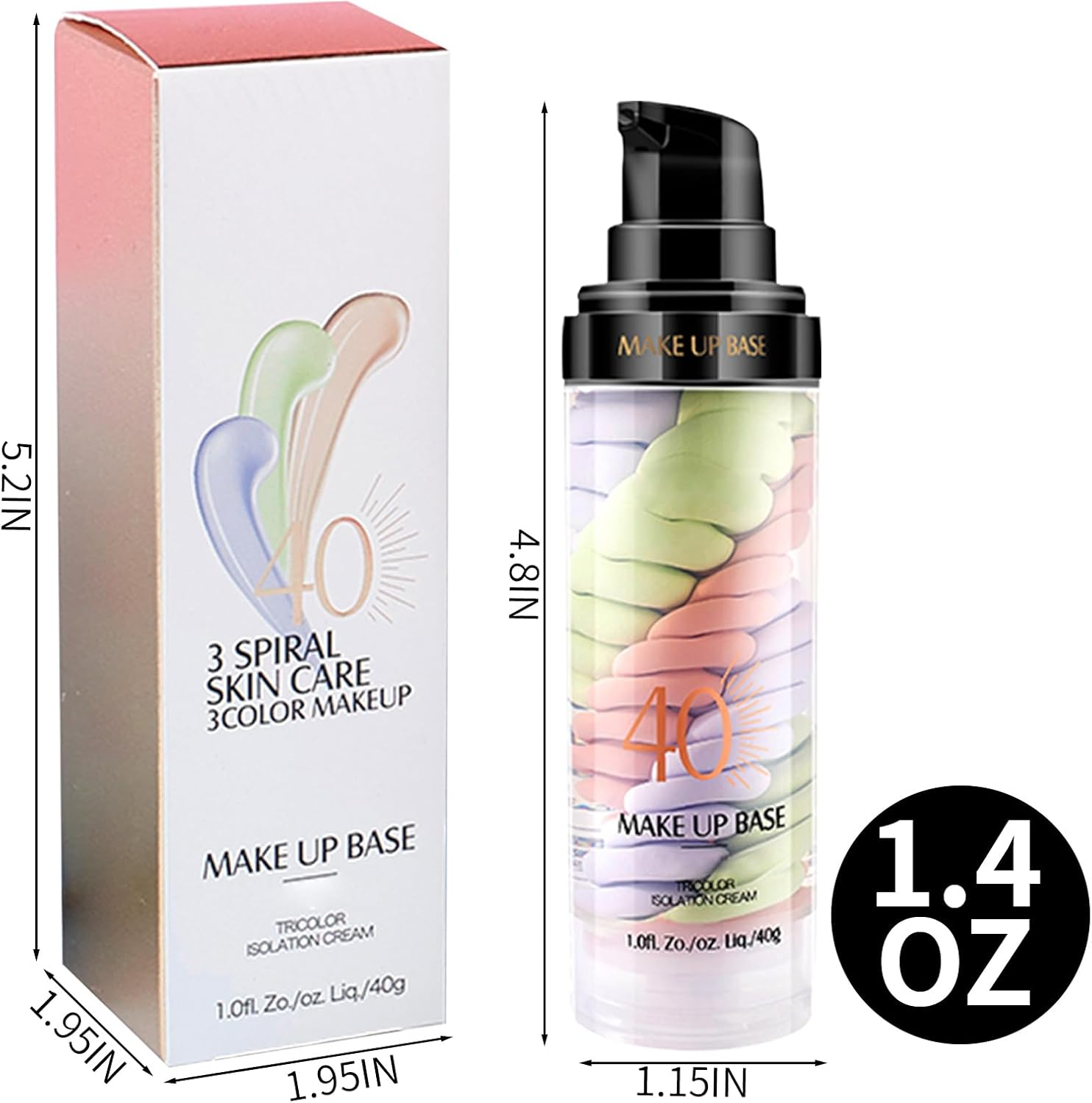 TBTFW 3 in 1 Primer for Face before Makeup, ​​One Step Color Corrector, Oil Control​​ Waterproof & Sweat-Proof​​, Suitable for All Skin Types image number 2