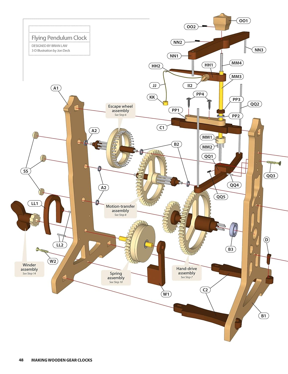 Making Wooden Gear Clocks: 6 Cool Contraptions That Really Keep Time image number 1