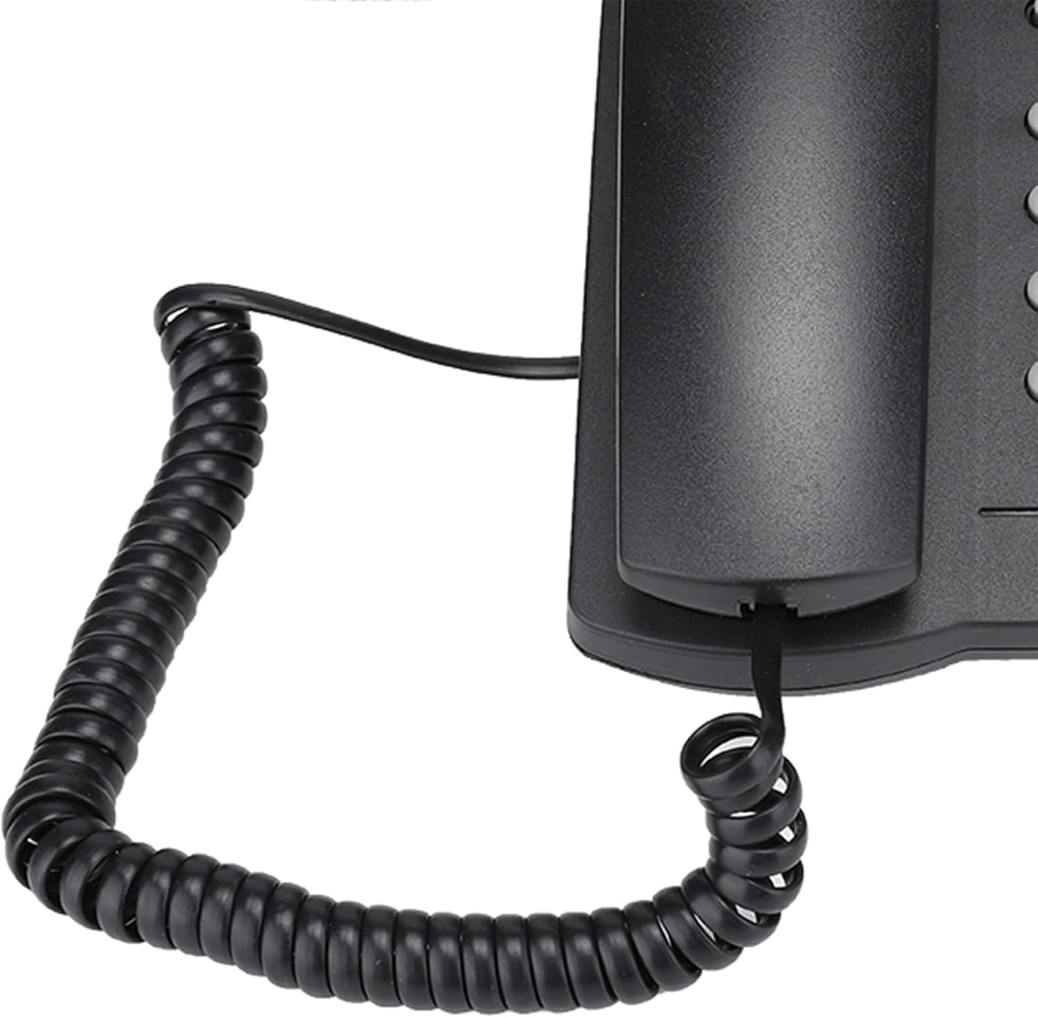 Hotel Landine Phone Caller ID Display Landline Telephone No Battery Mute Function for Home Office (Black) image number 3