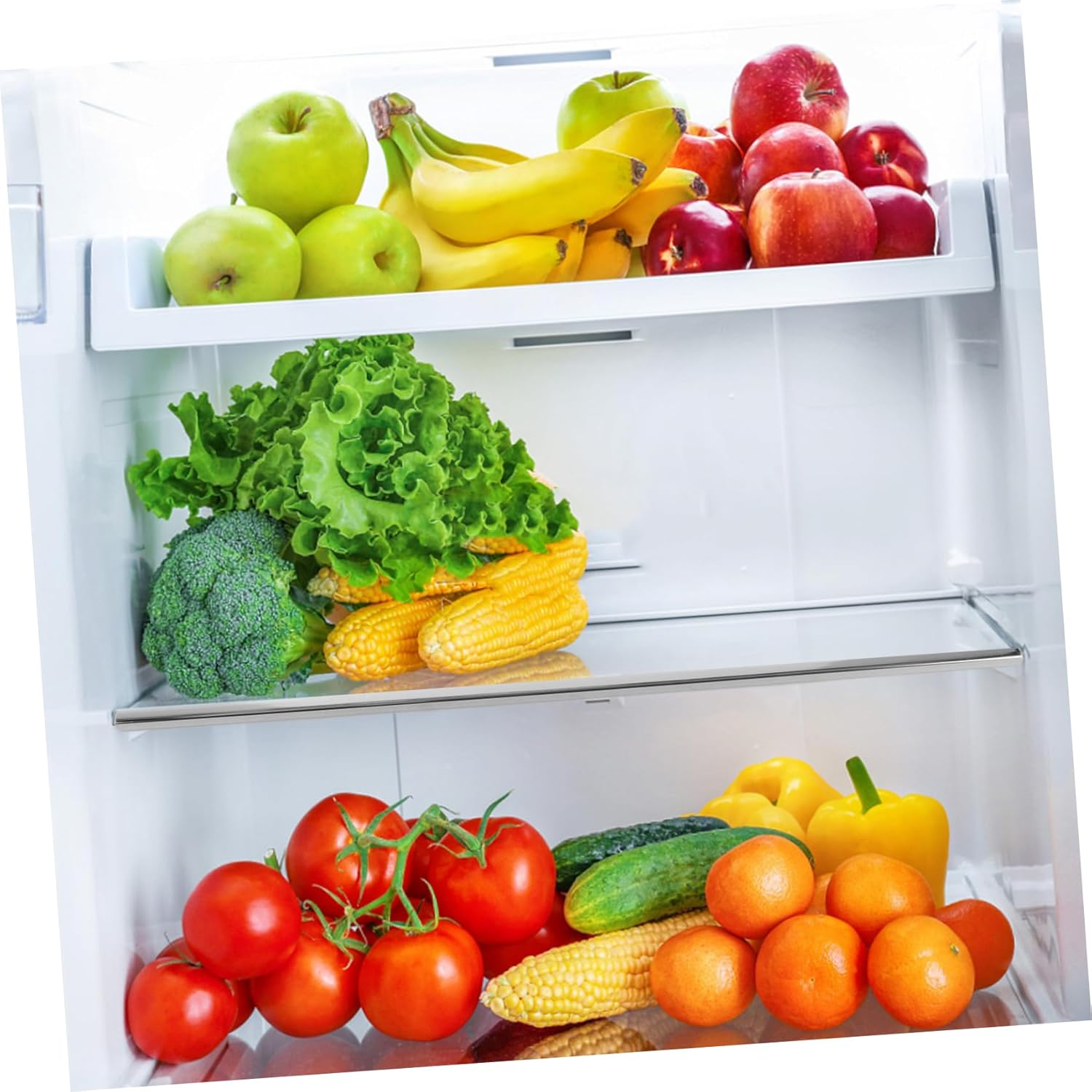 SHINEOFI Household Glass Fridge Shelf Insert Tempered Glass Divider for Organized Storage Easy Install Kitchen Accessory Fits Refrigerators Fridge Crisper Shelf image number 6