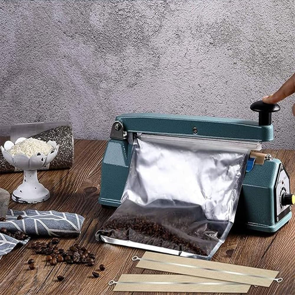 10 PCS Sealer Replacement Element Grip and Teflon Cloth Heat Seal Strips, Square Element Grip,Impulse Sealer Repair Kit,For Most Hand Sealers image number 4