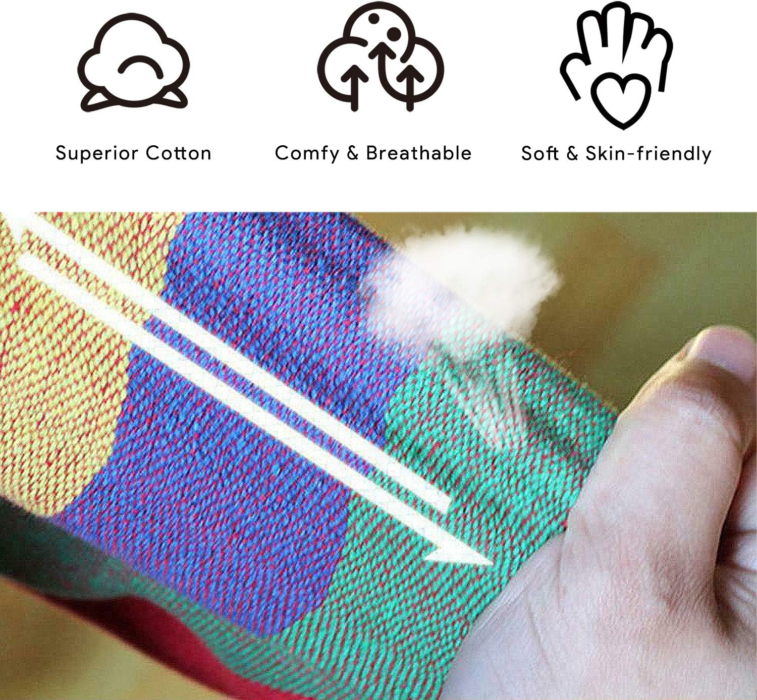 Hommtina Hammock Chair Hanging Rope Swing, Max 300 Lbs Hanging Chair with Pocket & Durability Perfect for Outdoor, Home, Bedroom, Patio, Yard (Pillows NOT Included,Beige) - Beige image number 6