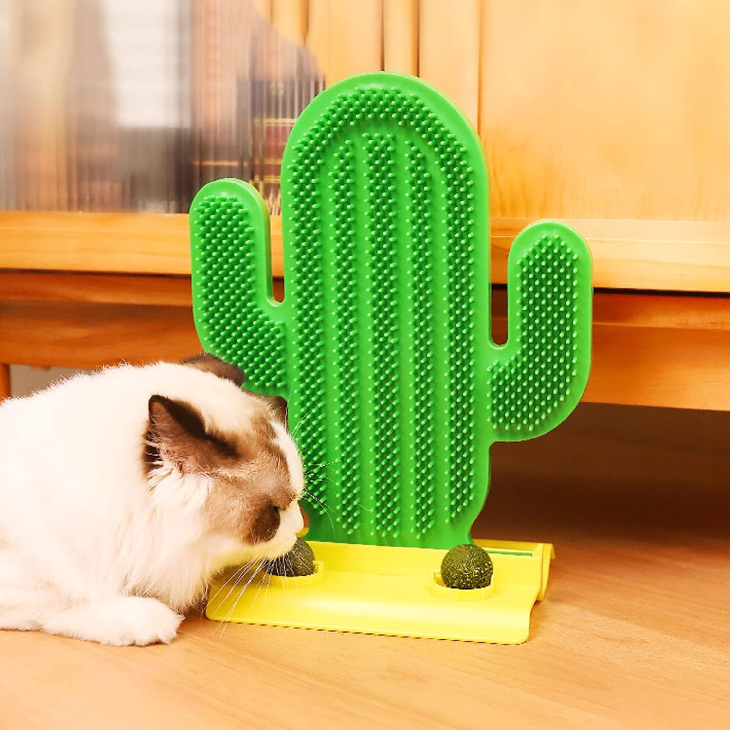 Cat Self Groomer, Cat Toys, Cat Scratcher, Cat Corner Brush, Wall Scratcher Massager for Cat, for Long Short Fur Cats Kitten/372/2034 image number 3