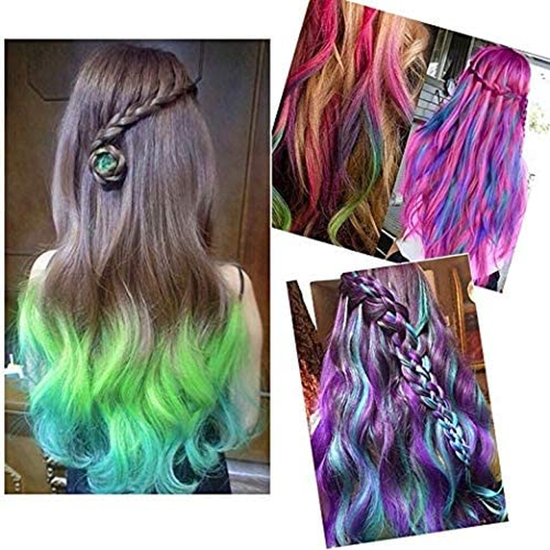 Hair Chalk Pens 24 Pack, Temporary Hair Chalk Comb, Washable Hair Color Safe for Kids and Teen - for Party, Girls Gift, Kids Toy, Birthday Gifts for Girls, 24 Bright Colors image number 6