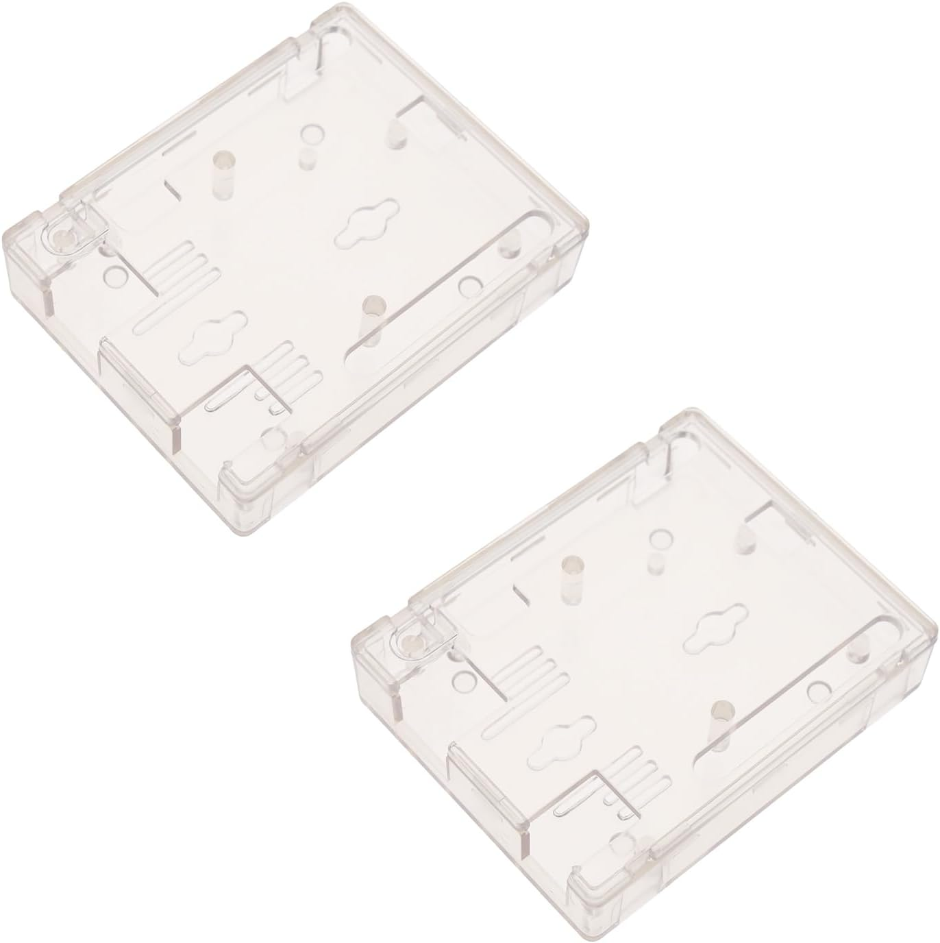 LT Easiyl 2PCS Protective Case Clear Acrylic Housing Case Transparent Computer Box with Pin Leakage Compatible with UNO R3 R4 Board image number 6