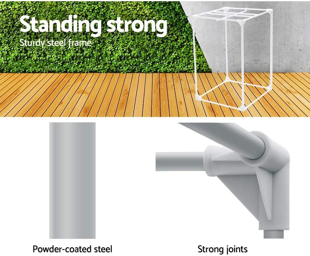 Greenfingers Grow Tent 60 X 60 X 90Cm Hydroponics Growing System Indoor Greenhouse Hydroponic Indoor Plant Kits,600D Oxford Cloth Black Exterior and Steel Frame with Highly Reflective Inside image number 5