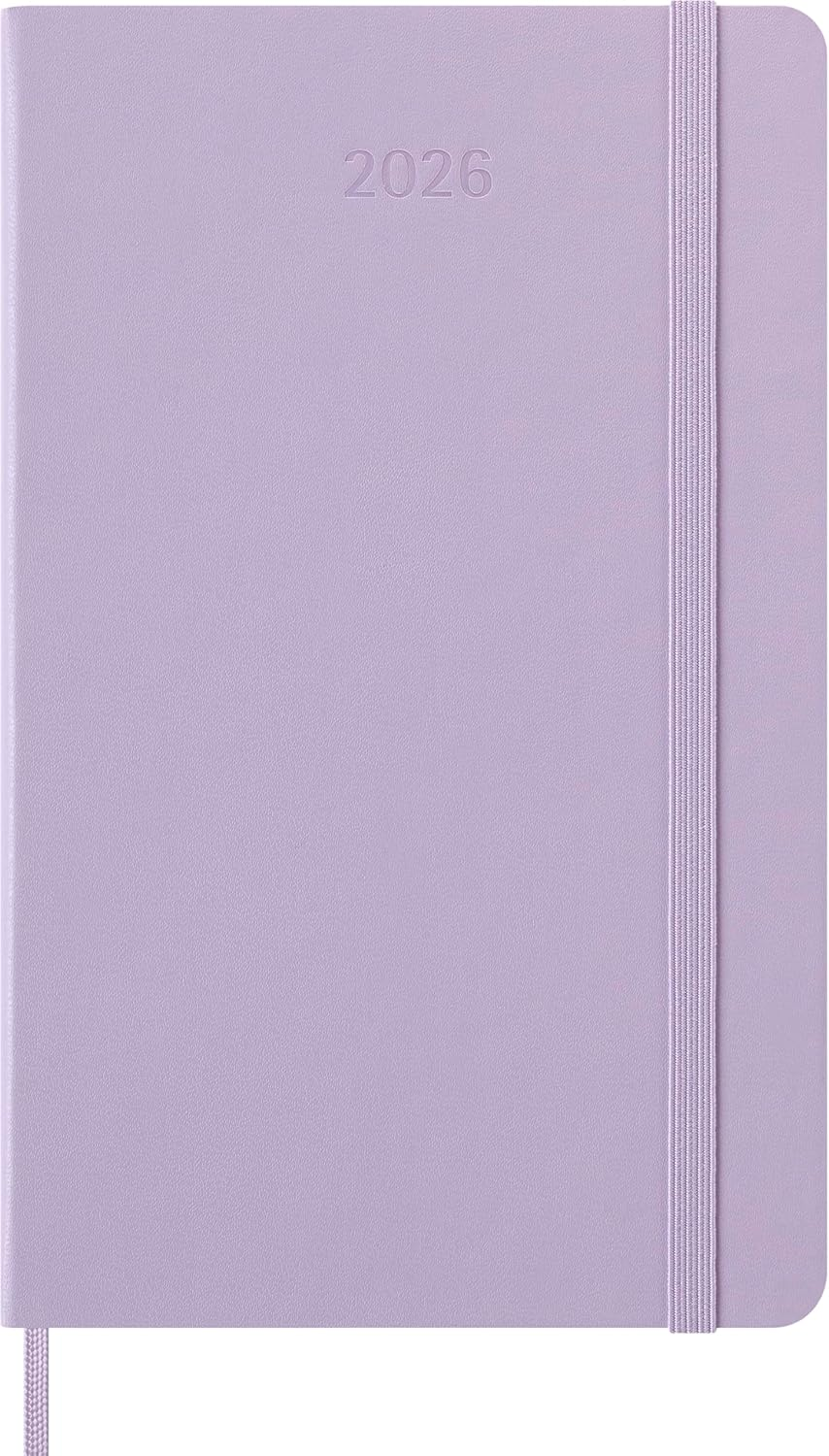 Moleskine - 2026-12 Month Daily Hard Cover Diary - Large - Lilac image number 4