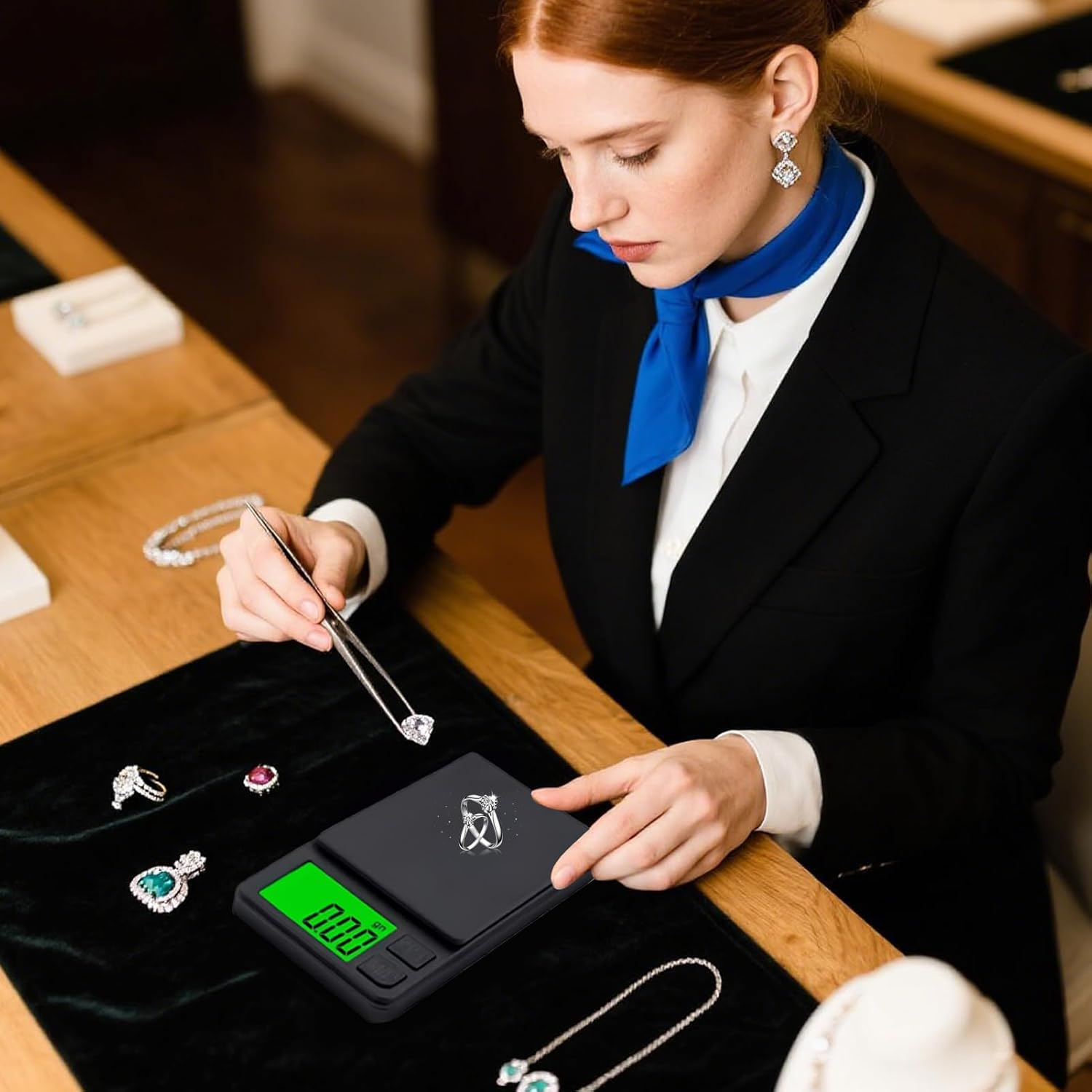 Food Scale | High Precision Food Kitchen Scale - Precision Electric Device with Non-Slip Base Portable Gadget for Meal Jewelry Home Cooking Coffee Commercial Baking image number 1