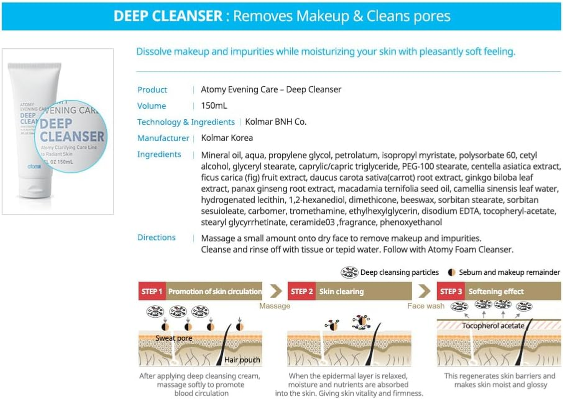 ATOMY Deep Cleanser - 150Ml image number 1