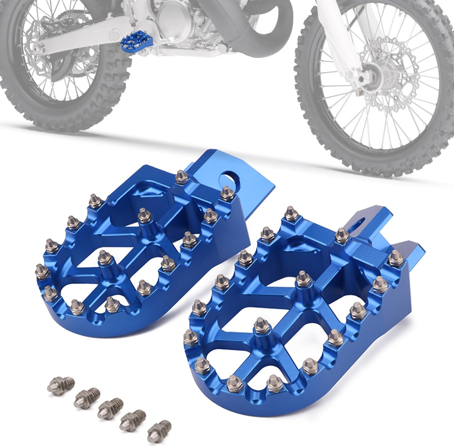 IUVWISN Electric Dirt Bike Wider Foot Pegs Footpegs CNC for Surron Sur Ron LBX Eride Pro SS 2.0 3.0 E-Ride Pro SR/S 79Bike Falcon GT Ventus One Talaria Sting MX3/R MX4 Red