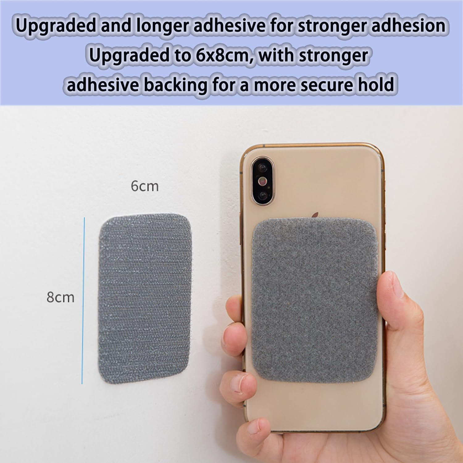 Roczential 10-Pack Rug Gripper Tape Double Sided Anti-Slip Carpet Tape Washable Reusable Rug Pad for Hardwood & Tile Floors Secure Floor Mats & Carpets Home D&eacute;cor Essential (Gray) image number 5