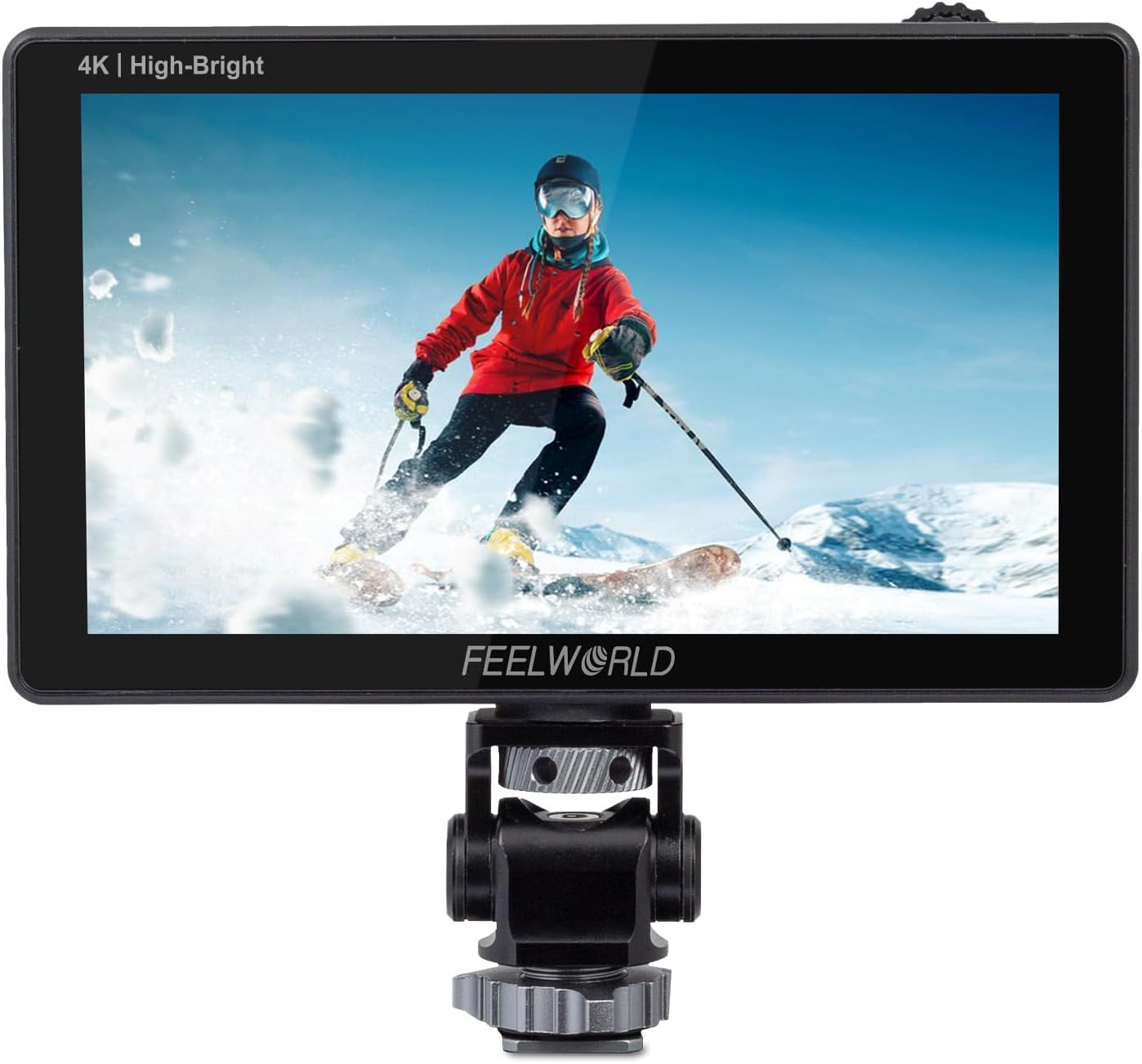 FEELWORLD LUT5E 5.5 Inch 1600Nit Hight Bright DSLR Touch Screen DSLR Camera Field Monitor with F970 External