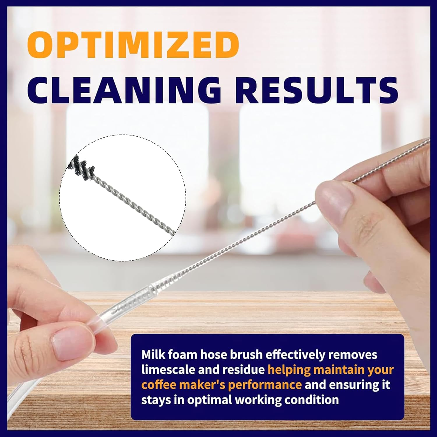 Premium 4-Pack Milk Frother Hose & Pipe Cleaner Brushes,7.87" Flexible Nylon Bristles,Ideal for Coffee Machines,Baby Bottles,Straws,Glass Pipes & More,Durable & Easy to Use image number 1