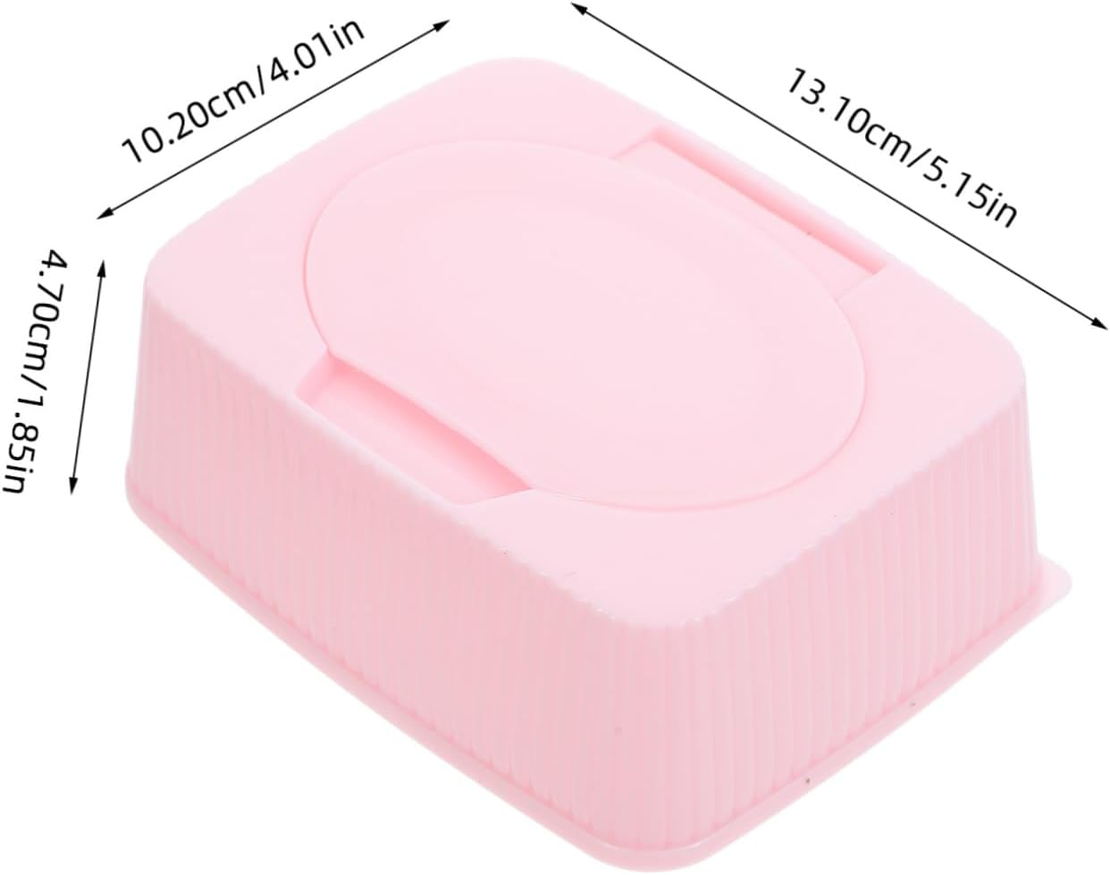 Baby Wipes Dispenser Flip Lid Pink Plastic Wet Tissue Box Dustproof Storage Container for Nursery Travel and Bathroom image number 6