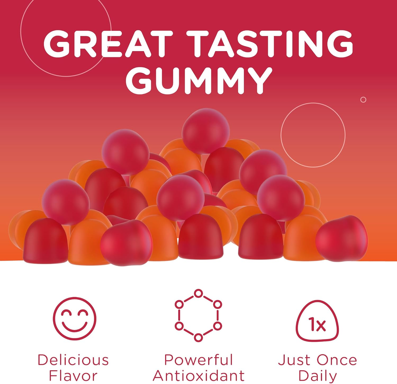 Chapter One Vitamin D3 Gummies 1000IU, Suports Healthy Bones, Muscles and Immunity, Certified Kosher, 60 Flavored Gummies image number 2