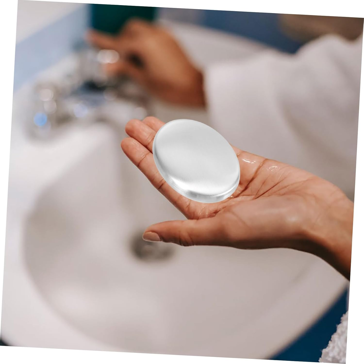 Stainless Steel Odor Removing Soap Bar for Kitchen and Home Metal Soap Remover for Fish Smell 2Pcs