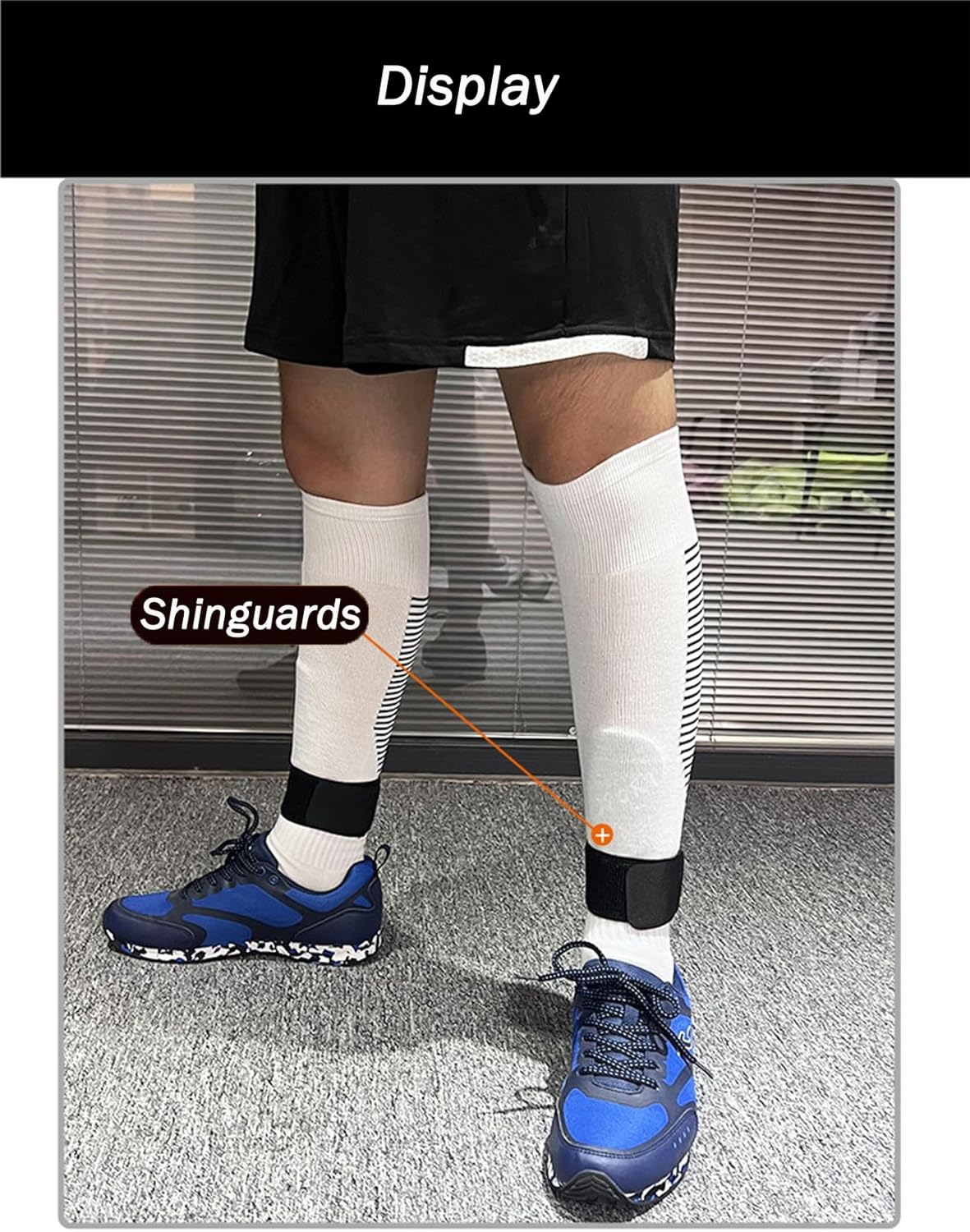 2 Pair Soccer Shin Guards Fixed Straps, Lightweight Adjustable Football Shin Pads Tie Straps for Men, Women & Youth, Comfortable Leg Guards Fixed Straps for Soccer Training & Matches image number 4