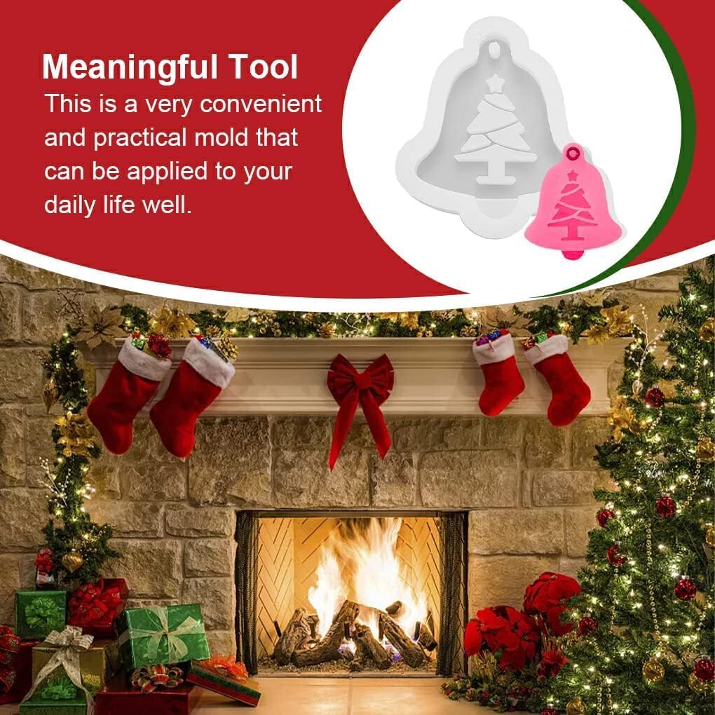 Biscuit Molds Kitchen Baking Handmade Christmas Themed Embossed Mould Dessert Fondant Casting Die Cupcake Chocolate, Xmas Tree B image number 1