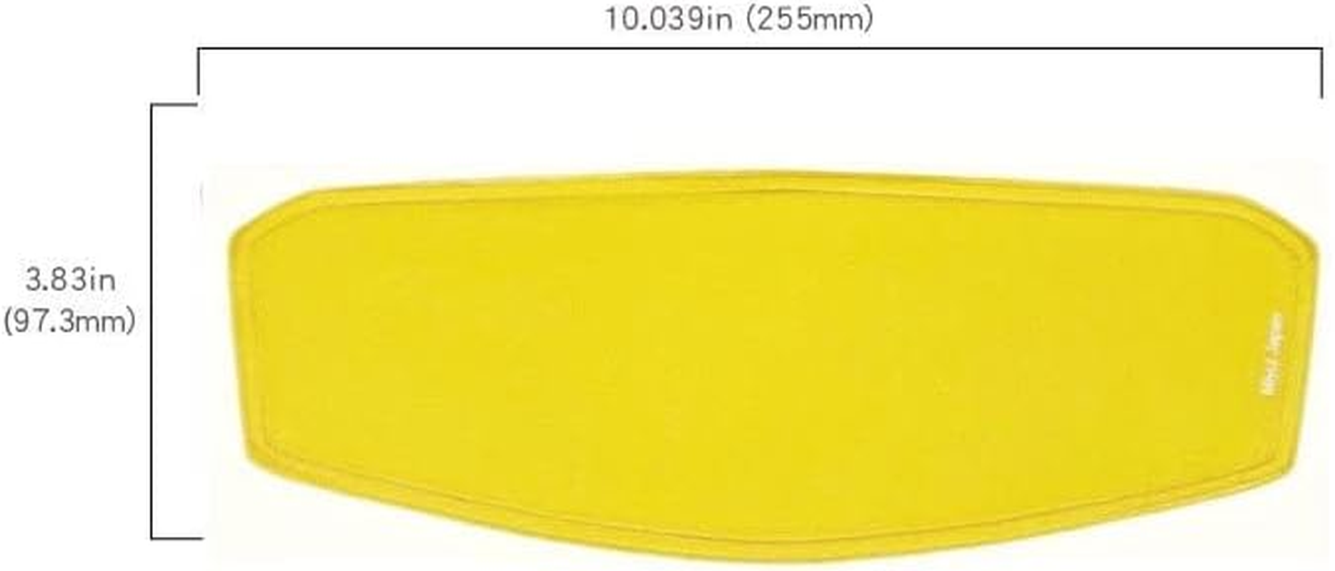 MIYUI JAPAN Universal Motorcycle Helmet Shield Anti-Fog Film Yellow Night Vision Visor Lens Insert Fog Proof 9.7 Cm X 25.5 Cm image number 3