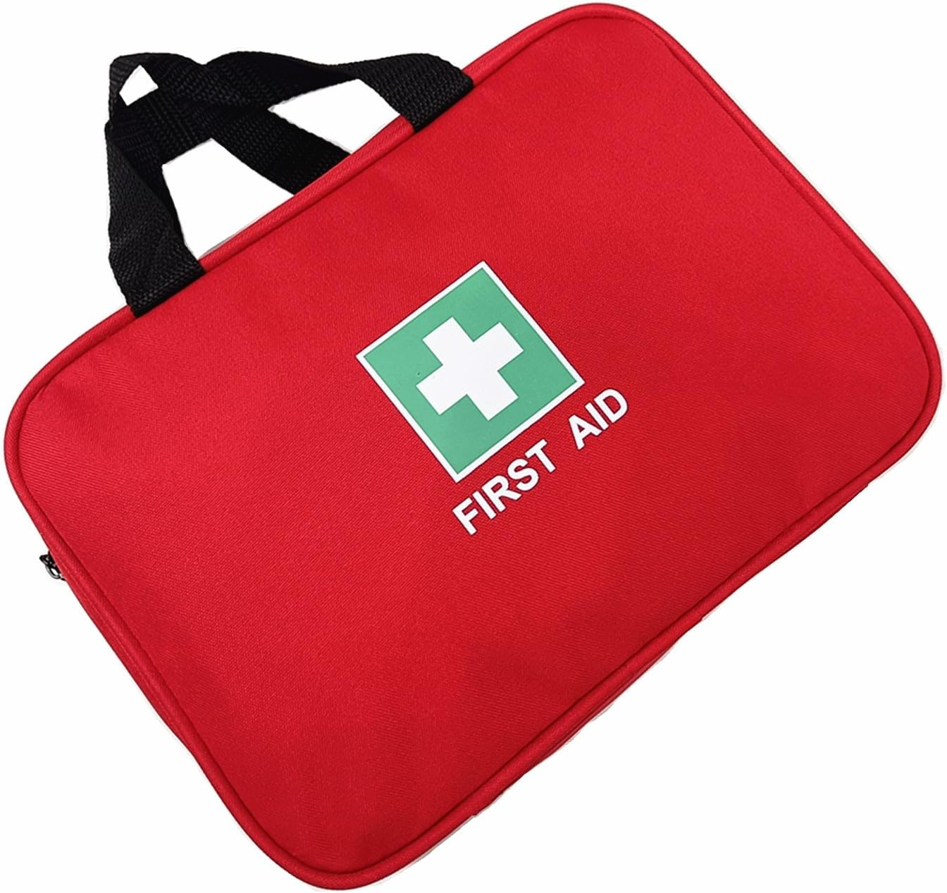 Red First Aid Bag Empty Medical Bags Travel Rescue Pouch First Responder Storage Compact Survival Medicine Bag for Car Home Office Kitchen Sports Outdoors Field Trips (Red) image number 4