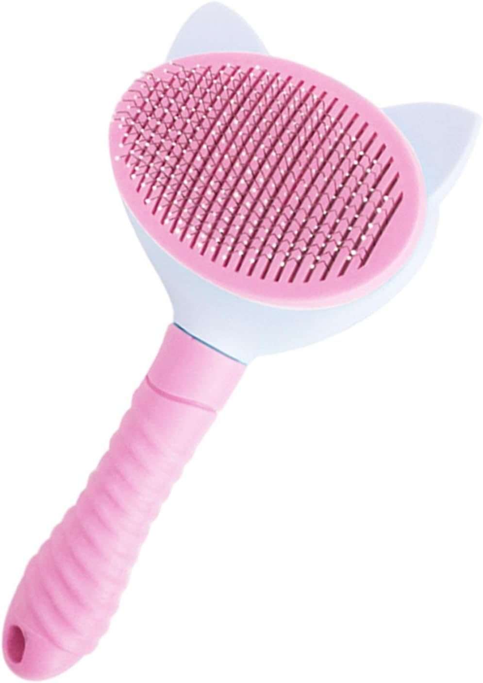 Bvizyelck Pet Massage Brush | Self-Cleaning Brush with Release Button,Cats Grooming Dematting Comb Grooming Brush Tool for Long or Short Hair Cats Dogs
