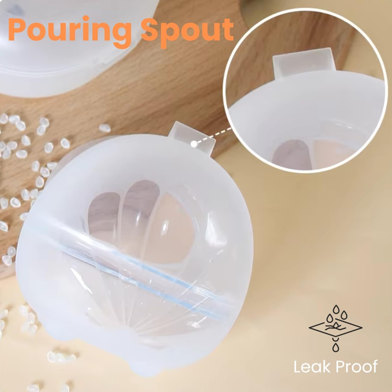 Breast Milk Collectors for Breastfeeding Mothers | Soft Silicone Breast Shells | Reusable Nursing Cups to Collect Leaks | Comfortable, Hands-Free, Eco-Friendly Milk Saver for Nursing Moms image number 6