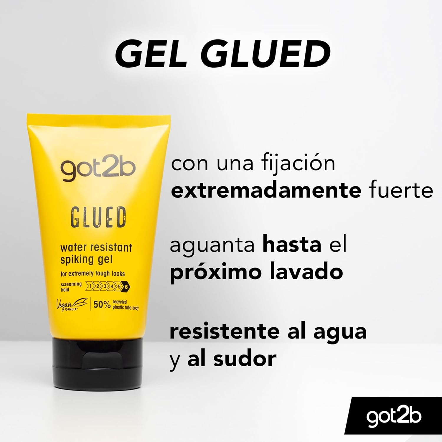 Schwarzkopf Got2B Glued Spiking Glue Hair Gel, Water Resistant, Strong Hold for up to 72 Hours, 150 Ml,Package May Vary image number 6