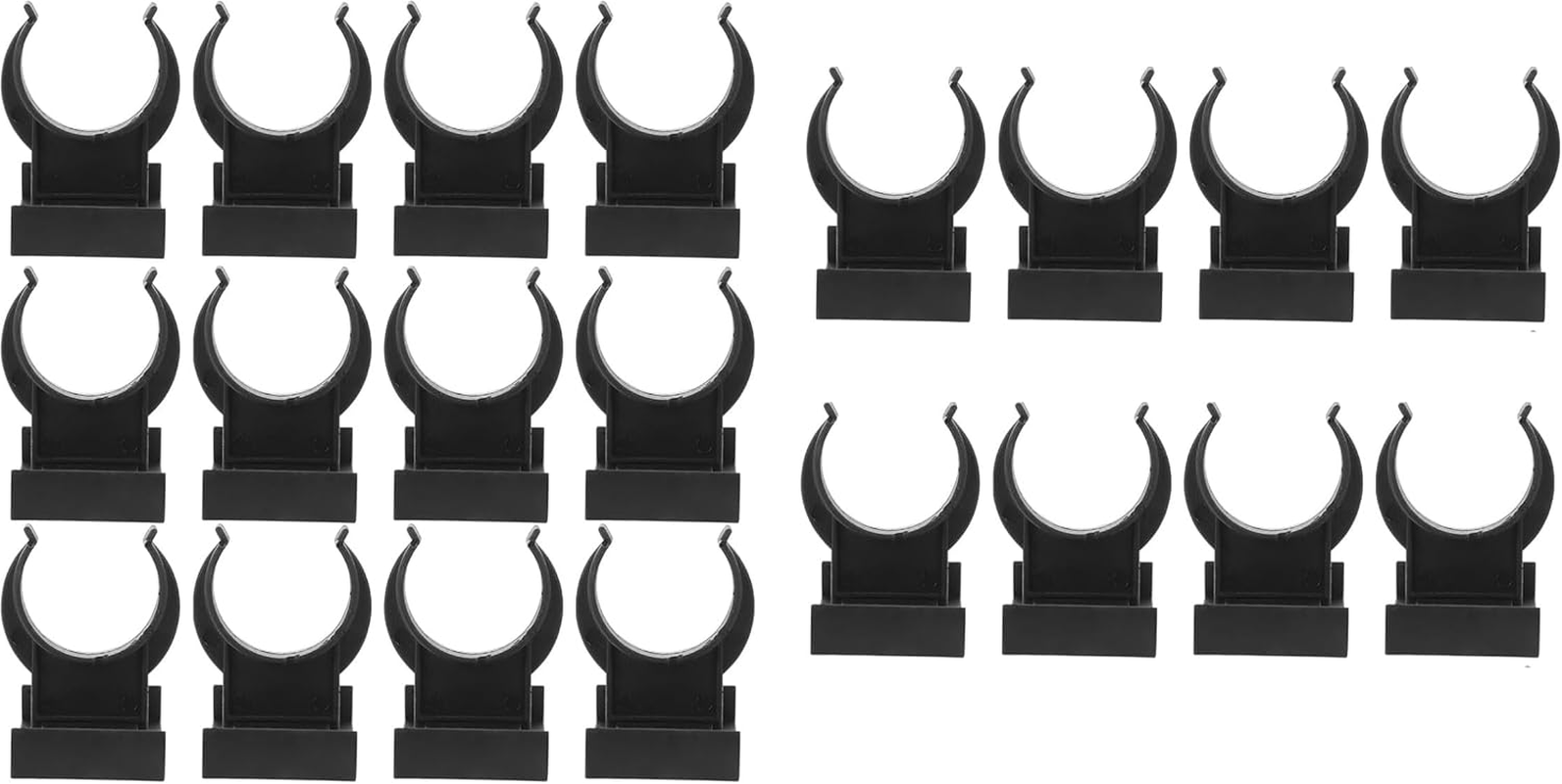 Liyquint 20Pcs Kitchen Kick Board Plinth Clips Cabinets, Foot Plinth Clips, Securely Install Your Cabinets with These Durable Clips (Black) image number 1